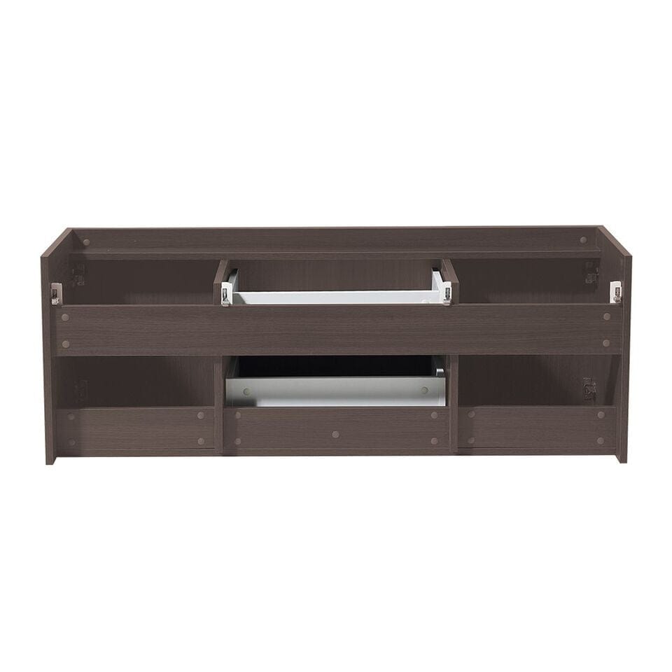 Fresca Opulento 54 Gray Oak Modern Double Sink Bathroom Cabinet