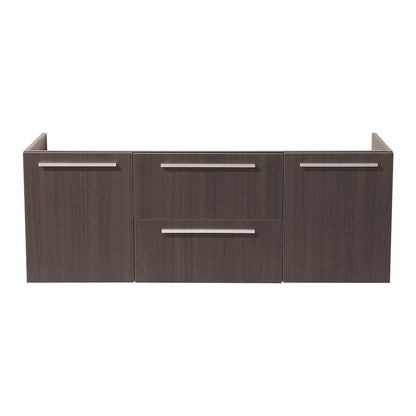 Fresca Opulento 54 Gray Oak Modern Double Sink Bathroom Cabinet