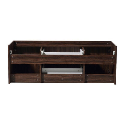 Fresca Opulento 54 Walnut Modern Double Sink Cabinet