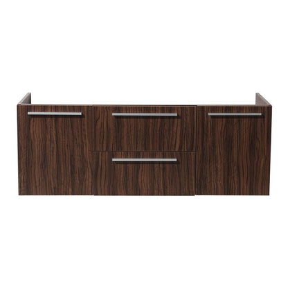 Fresca Opulento 54 Walnut Modern Double Sink Cabinet