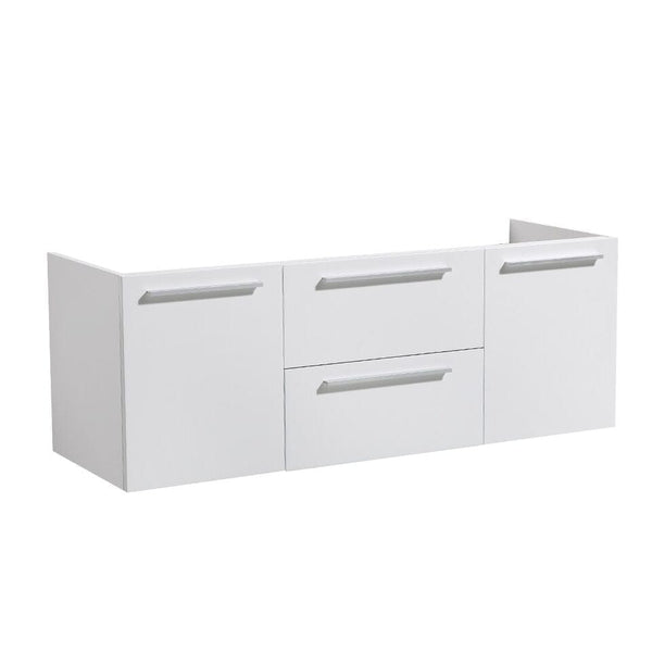 Fresca Opulento 54 White Modern Double Sink Cabinet