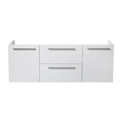 Fresca Opulento 54 White Modern Double Sink Cabinet