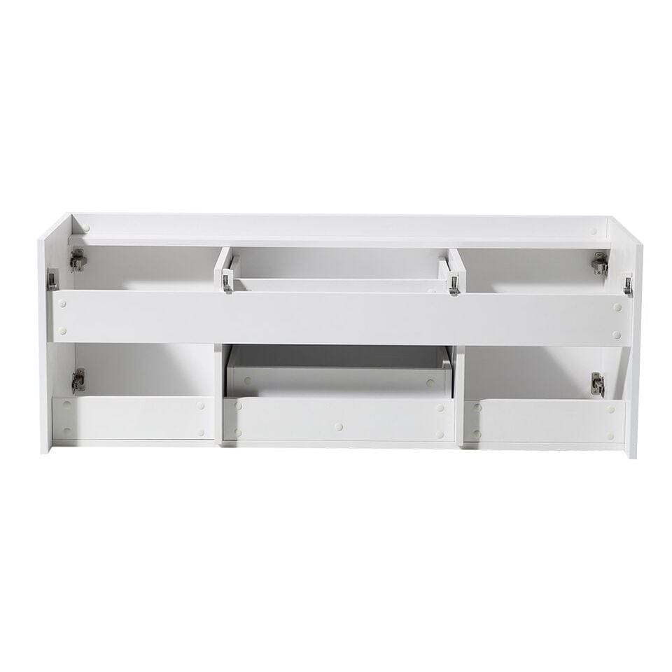 Fresca Opulento 54 White Modern Double Sink Cabinet