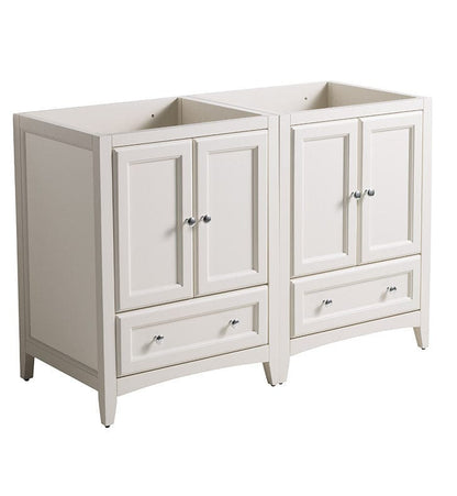 Fresca Oxford 48" Antique White Traditional Double Sink Bathroom Cabinets