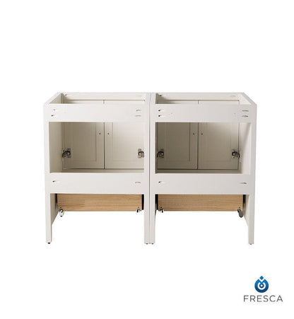 Fresca Oxford 48 Antique White Traditional Double Sink Bathroom Cabinets