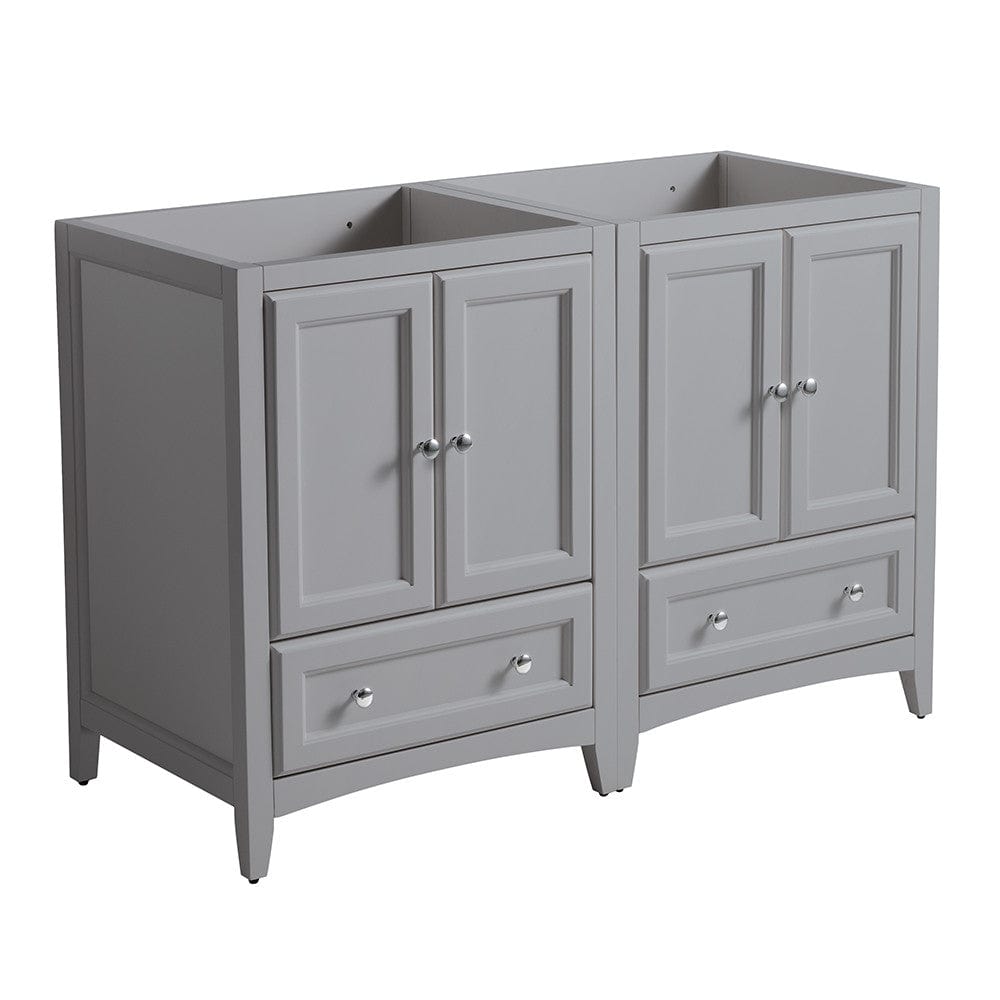 Fresca Oxford 48 Gray Traditional Double Sink Bathroom Cabinets