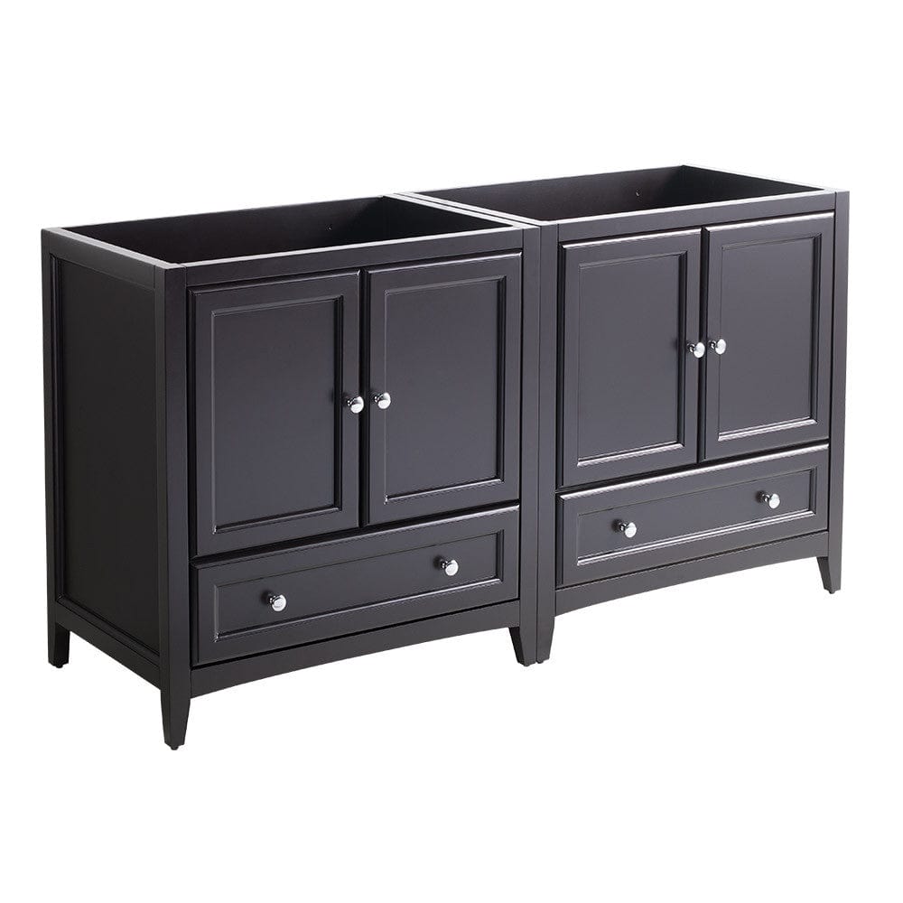 Fresca Oxford 59" Espresso Traditional Double Sink Bathroom Cabinets  - FCB20-3030ES