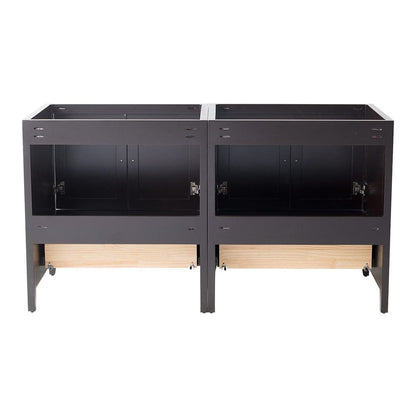 Fresca Oxford 59 Espresso Traditional Double Sink Bathroom Cabinets