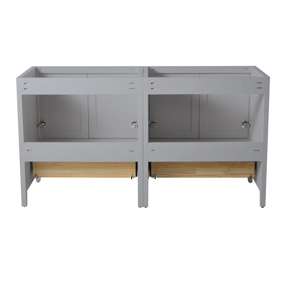 Fresca Oxford 59 Gray Traditional Double Sink Bathroom Cabinets