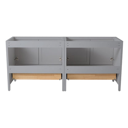 Fresca Oxford 71 Gray Traditional Double Sink Bathroom Cabinets