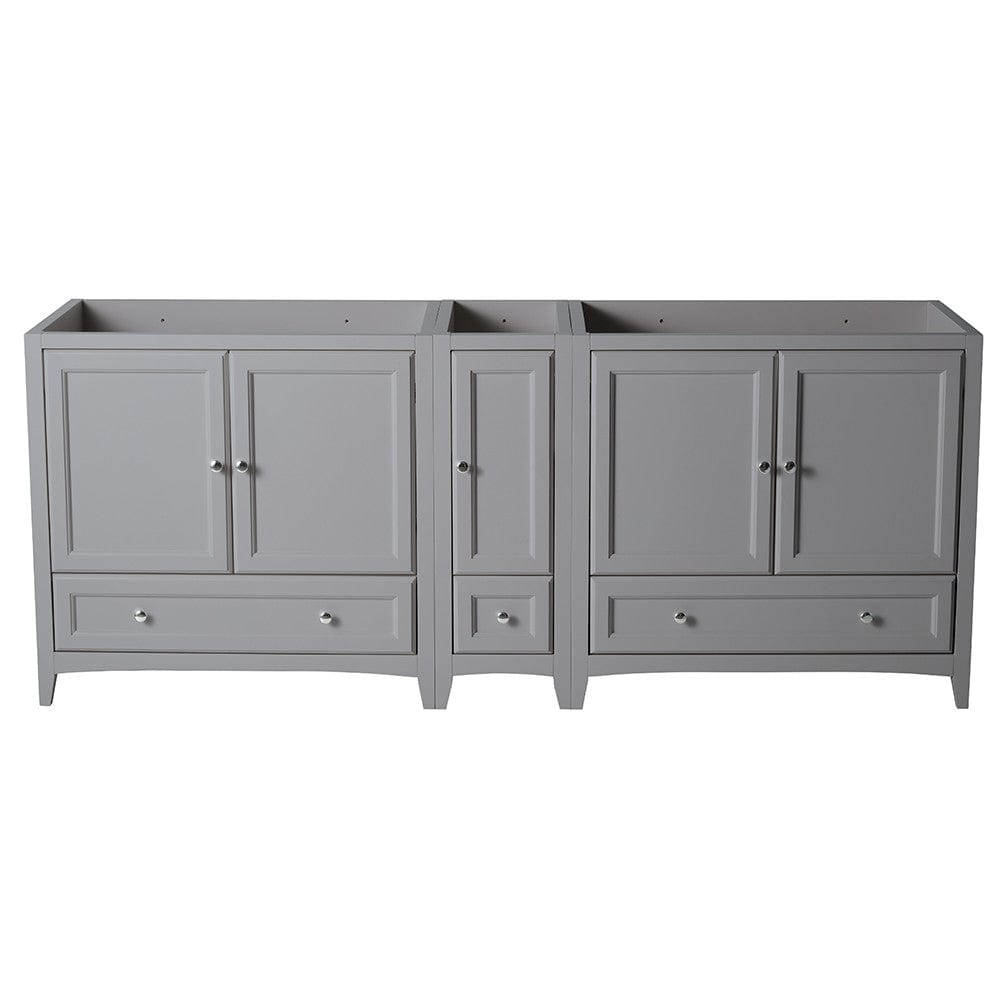 Fresca Oxford 83 Gray Traditional Double Sink Bathroom Cabinets