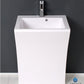 Fresca Quadro 23 White Pedestal Sink