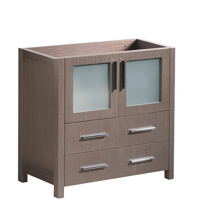 Fresca Torino 30" Gray Oak Modern Bathroom Cabinet