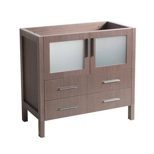 Fresca Torino 36" Gray Oak Modern Bathroom Cabinet  - FCB6236GO