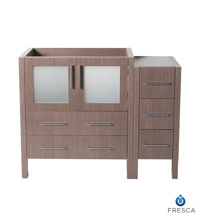 Fresca Torino 42 Gray Oak Modern Bathroom Cabinet