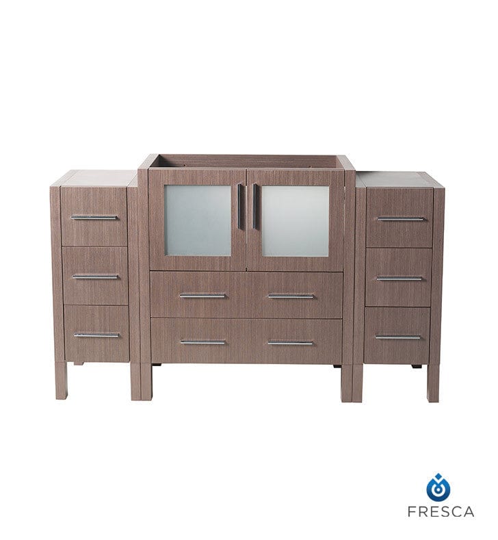 Fresca Torino 54 Gray Oak Modern Bathroom Cabinets