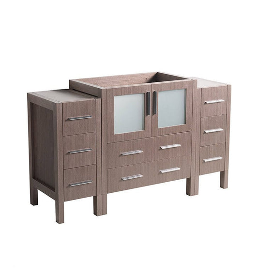 Fresca Torino 54" Gray Oak Modern Bathroom Cabinets