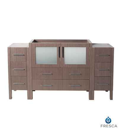 Fresca Torino 60 Gray Oak Modern Bathroom Cabinets