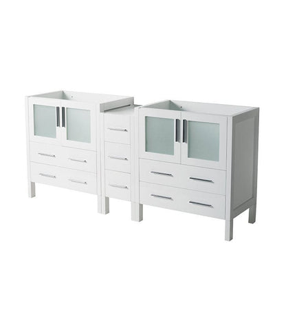 Fresca Torino 72" White Modern Bathroom Cabinets