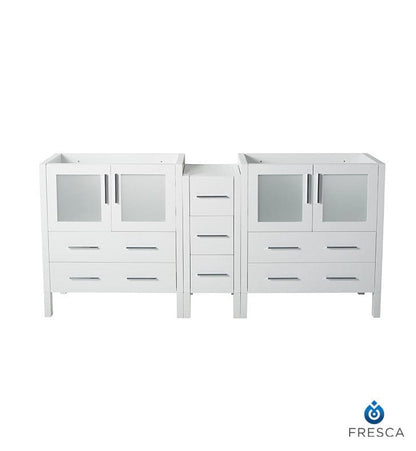 Fresca Torino 72 White Modern Bathroom Cabinets