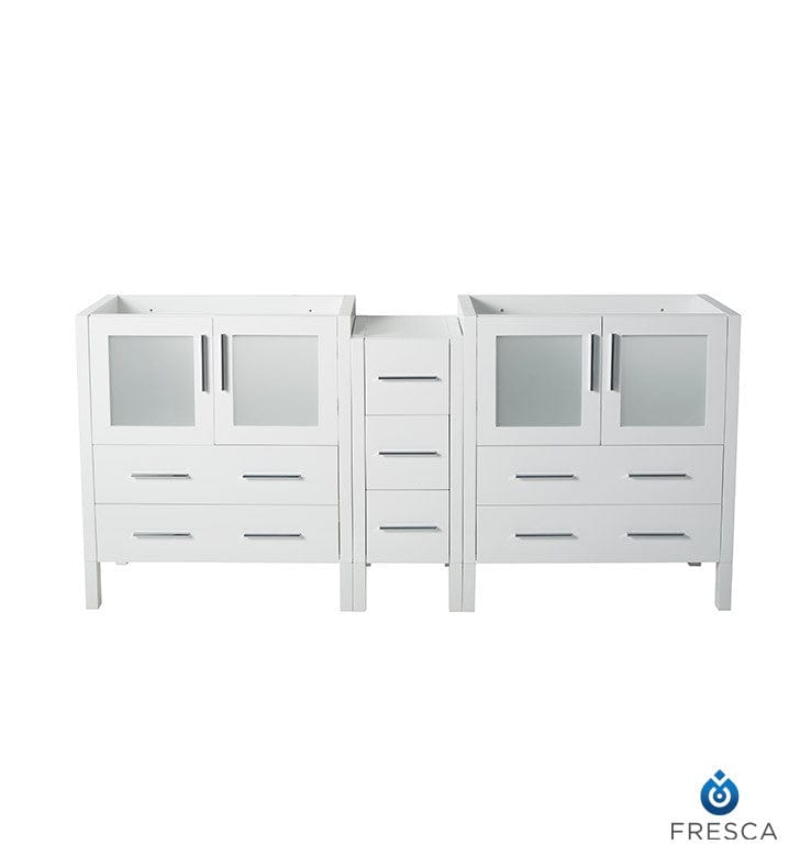 Fresca Torino 72 White Modern Bathroom Cabinets