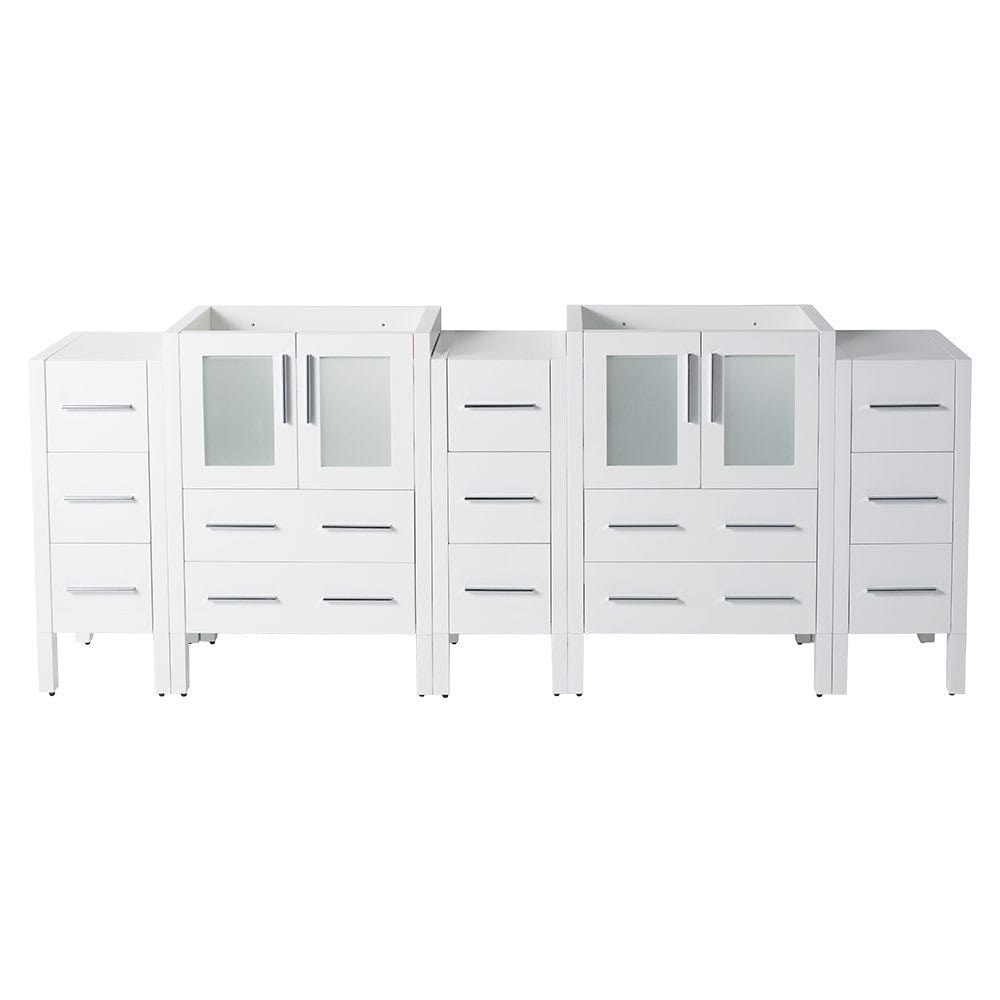 Fresca Torino 72 White Modern Bathroom Cabinets