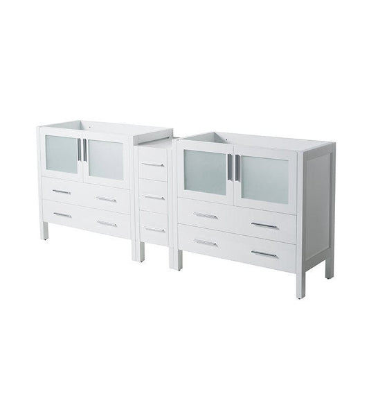 Fresca Torino 83" White Modern Bathroom Cabinet