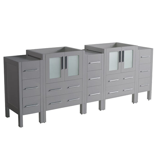 Fresca Torino 84 Gray Modern Bathroom Cabinets