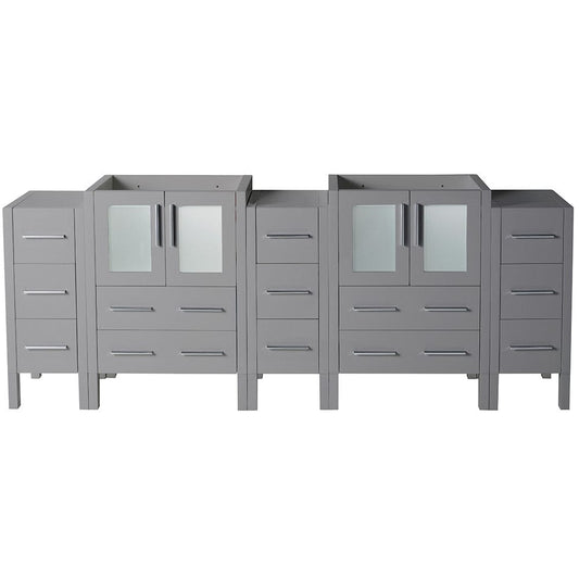 Fresca Torino 84 Gray Modern Bathroom Cabinets