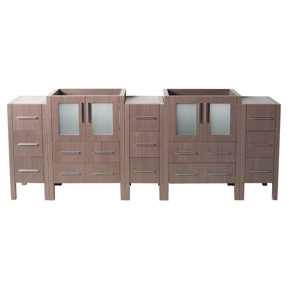 Fresca Torino 84 Gray Oak Modern Bathroom Cabinets