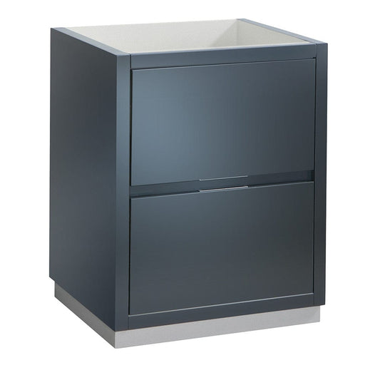 Fresca Valencia 24 Dark Slate Gray Free Standing Modern Bathroom Cabinet