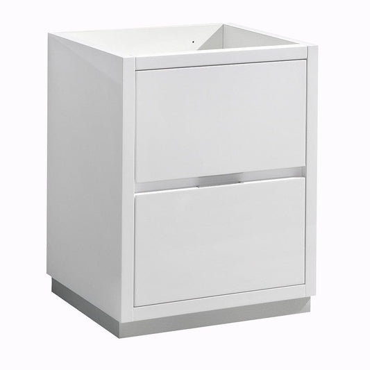 Fresca Valencia 24 Glossy White Free Standing Modern Bathroom Cabinet