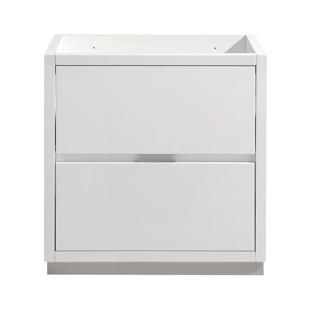 Fresca Valencia 30 Glossy White Free Standing Modern Bathroom Cabinet