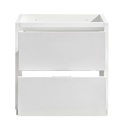 Fresca Valencia 30 Glossy White Free Standing Modern Bathroom Cabinet