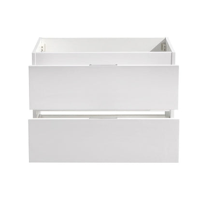 Fresca Valencia 30 Glossy White Wall Hung Modern Bathroom Cabinet