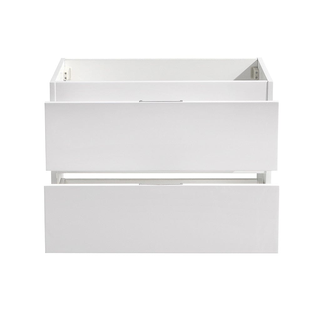 Fresca Valencia 30 Glossy White Wall Hung Modern Bathroom Cabinet