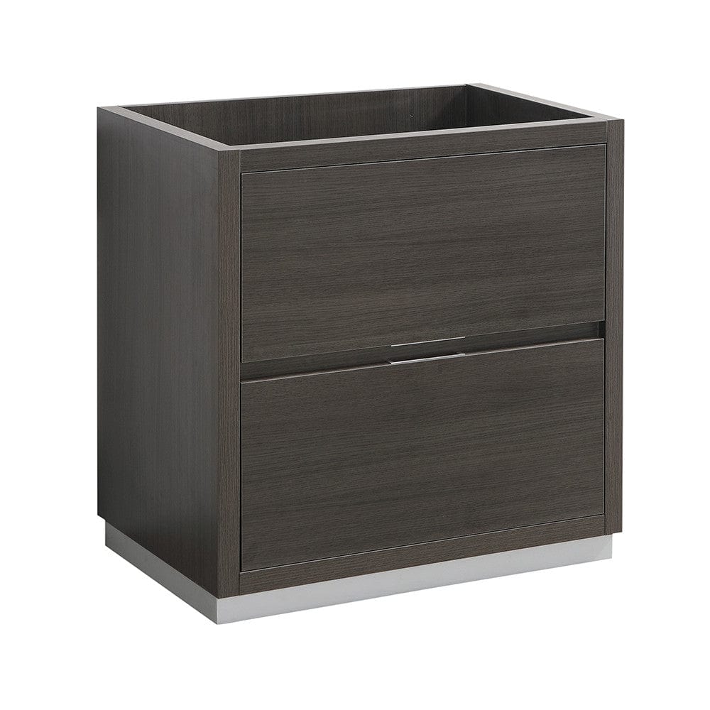 Fresca Valencia 30 Gray Oak Free Standing Modern Bathroom Cabinet