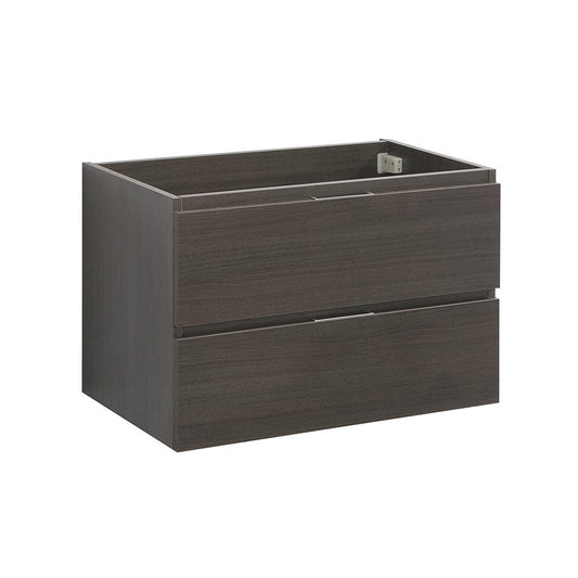 Fresca Valencia 30 Gray Oak Wall Hung Modern Bathroom Cabinet