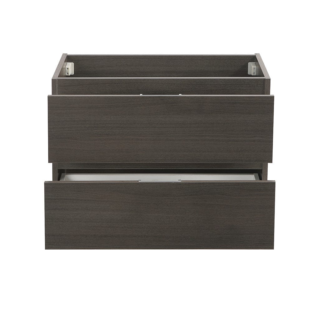 Fresca Valencia 30 Gray Oak Wall Hung Modern Bathroom Cabinet