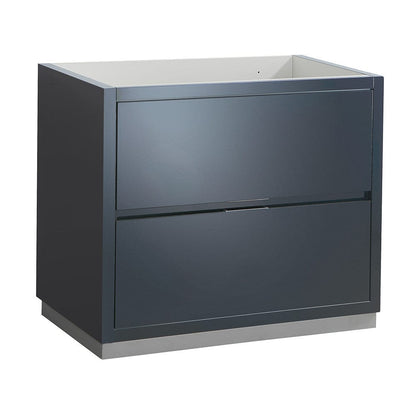 Fresca Valencia 36 Dark Slate Gray Free Standing Modern Bathroom Cabinet