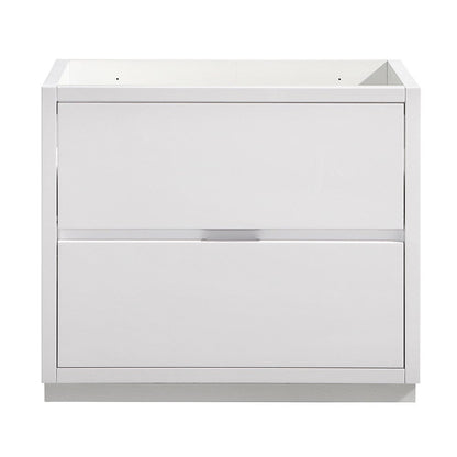 Fresca Valencia 36 Glossy White Free Standing Modern Bathroom Cabinet