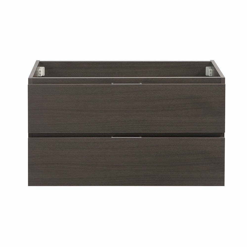 Fresca Valencia 36 Gray Oak Wall Hung Modern Bathroom Cabinet