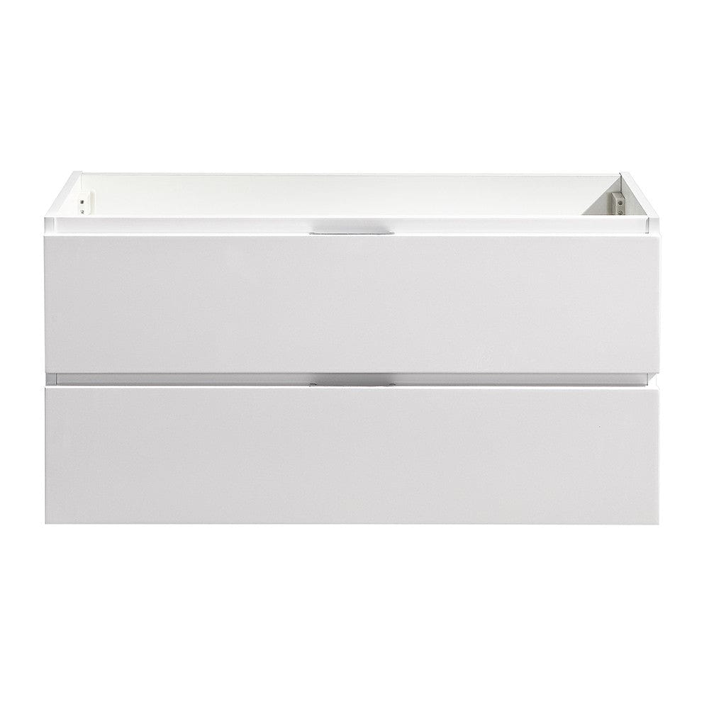 Fresca Valencia 40 Glossy White Wall Hung Modern Bathroom Cabinet