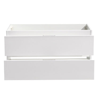 Fresca Valencia 40 Glossy White Wall Hung Modern Bathroom Cabinet