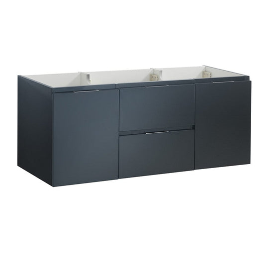 Fresca Valencia 48 Dark Slate Gray Wall Hung Single Sink Modern Bathroom Cabinet