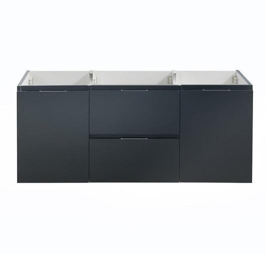 Fresca Valencia 48 Dark Slate Gray Wall Hung Single Sink Modern Bathroom Cabinet