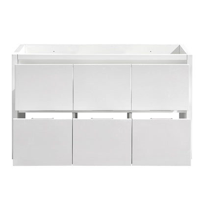 Fresca Valencia 48 Glossy White Free Standing Single Sink Modern Bathroom Cabinet