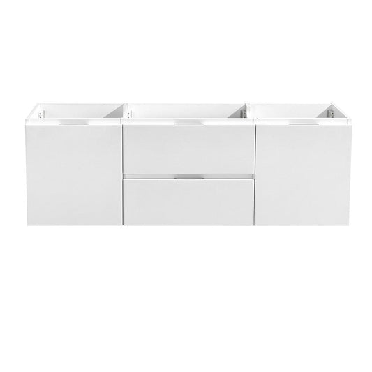Fresca Valencia 48 Glossy White Wall Hung Single Sink Modern Bathroom Cabinet