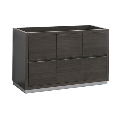 Fresca Valencia 48 Gray Oak Free Standing Double Sink Modern Bathroom Cabinet