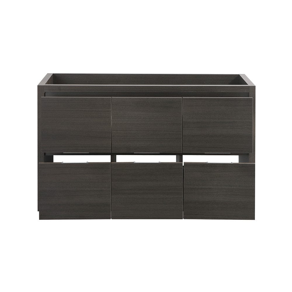 Fresca Valencia 48 Gray Oak Free Standing Double Sink Modern Bathroom Cabinet